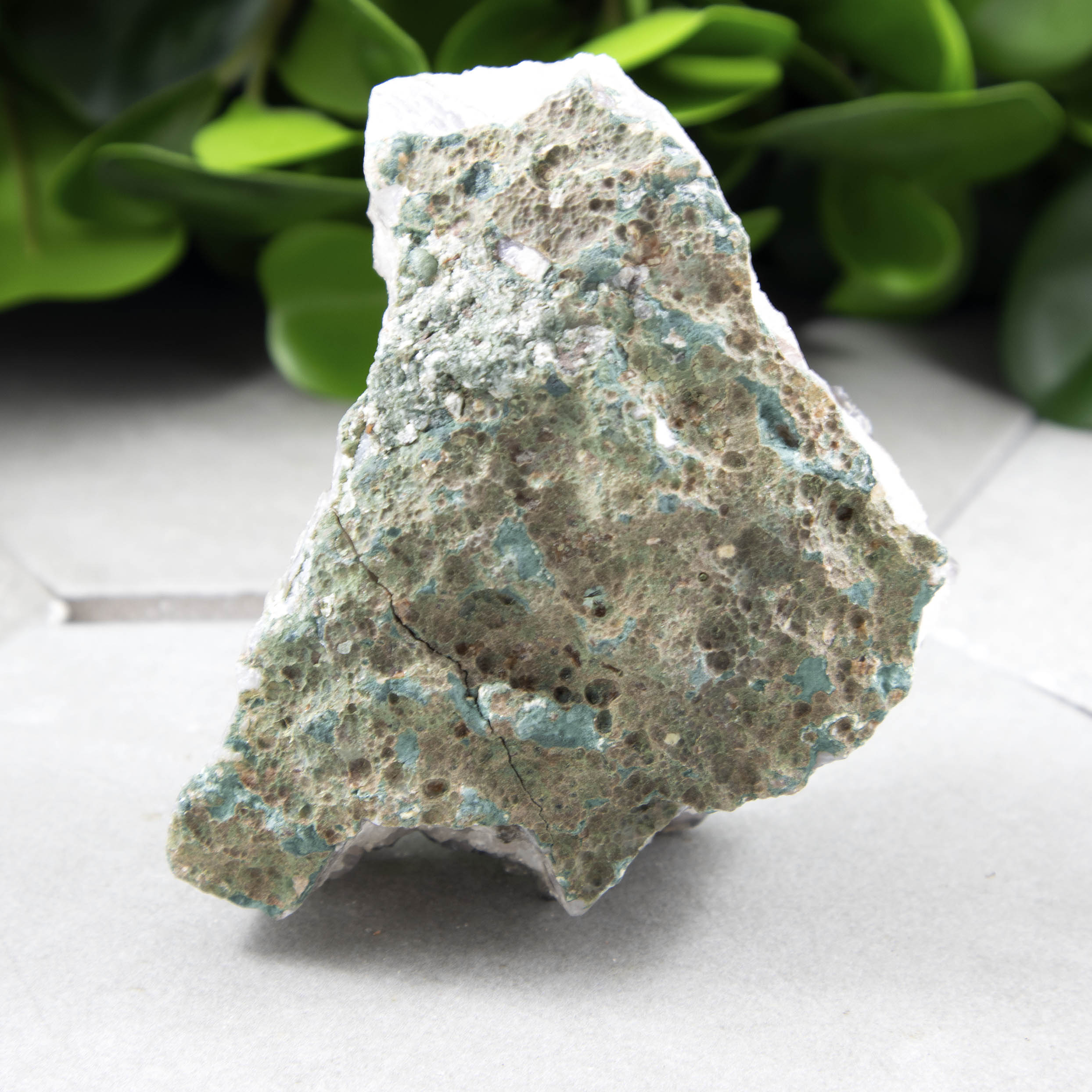 Cobalt Blue Aura Amethyst Crystal Cluster - Sparkle Rock Pop