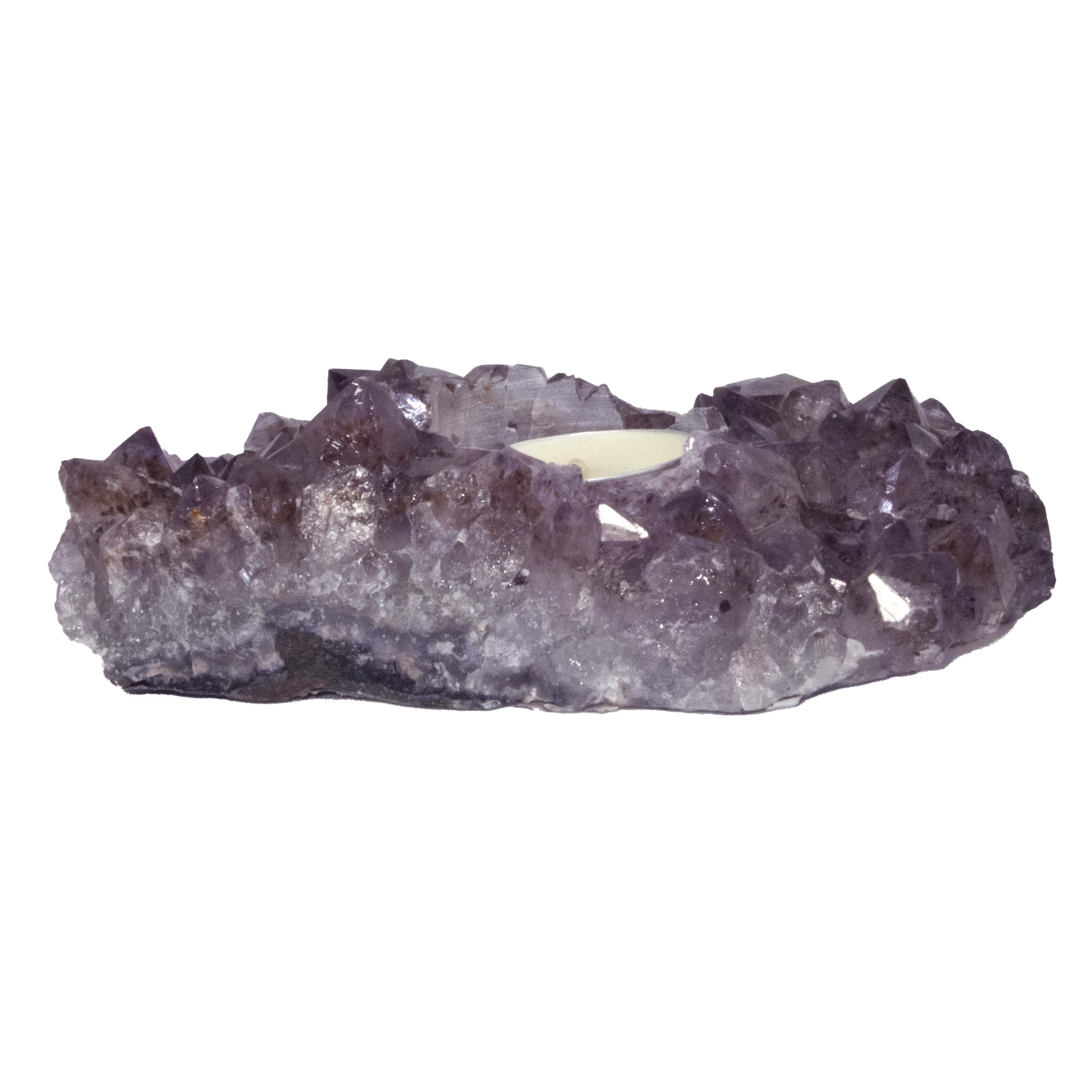 Amethyst Crystal Candleholder - Sparkle Rock Pop