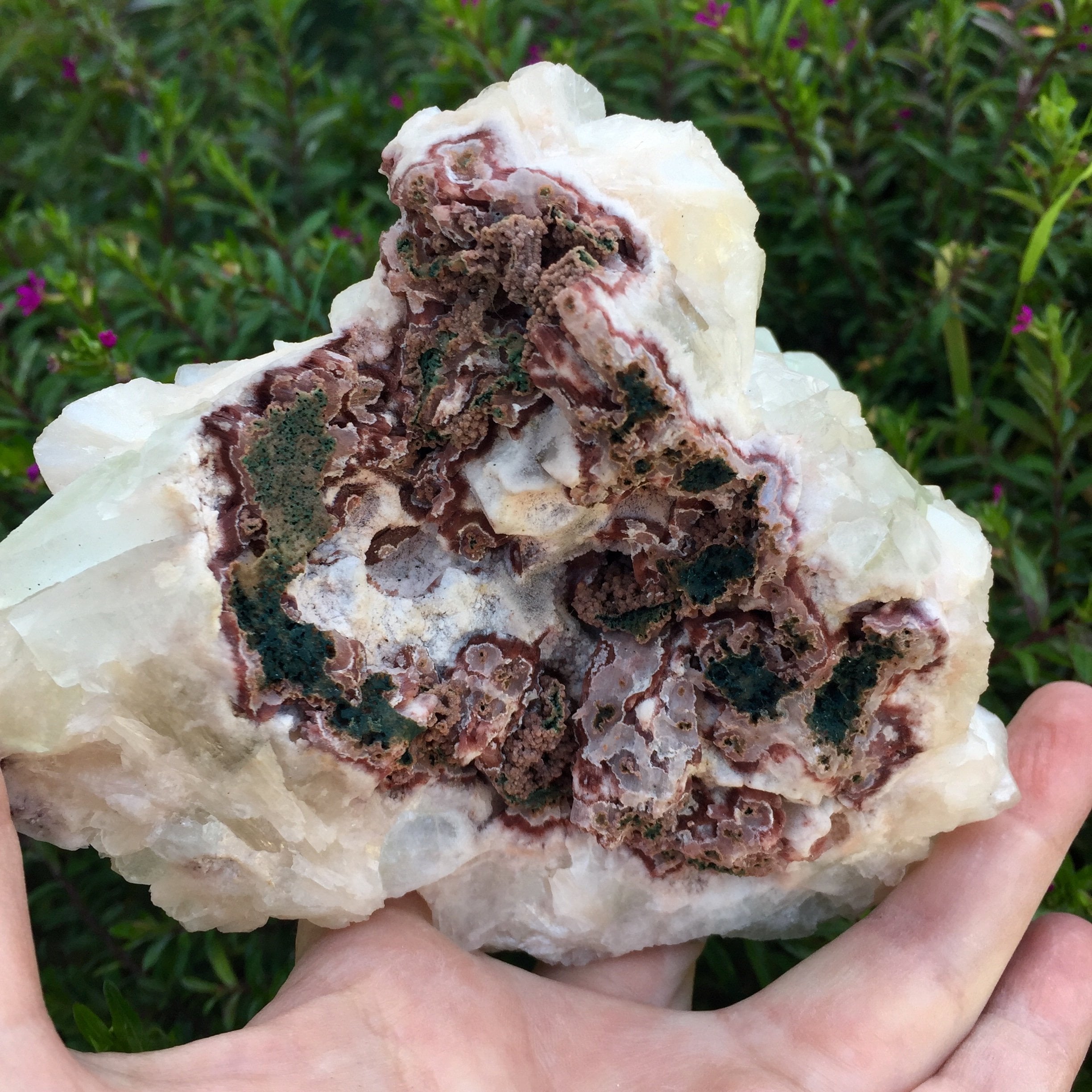 Peach Apophyllite Cluster - Sparkle Rock Pop