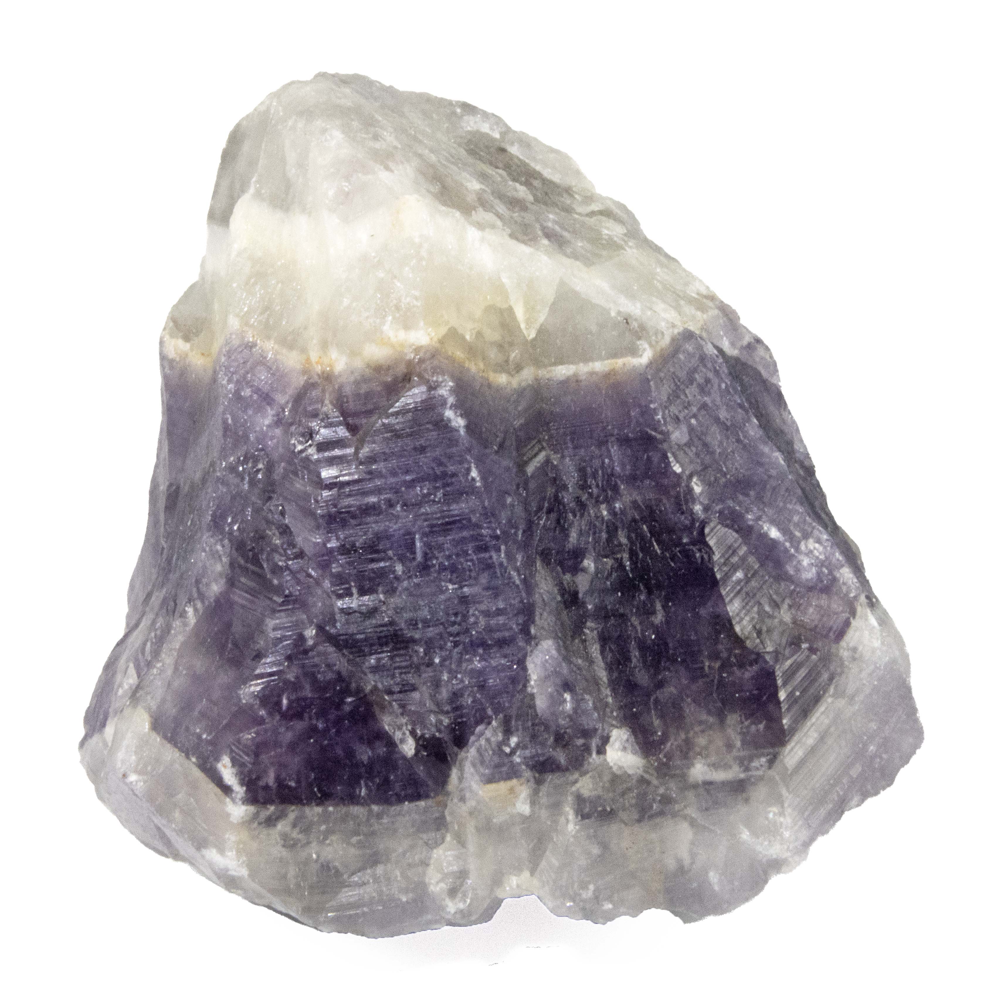 Chevron Raw Amethyst Cluster - Sparkle Rock Pop