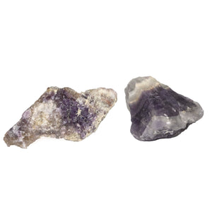 Chevron Raw Amethyst Cluster - Sparkle Rock Pop