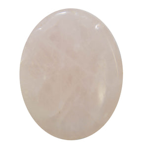 Rose Quartz Worry Stone - Sparkle Rock Pop