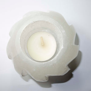 Selenite Swirl Candle Holder - Sparkle Rock Pop