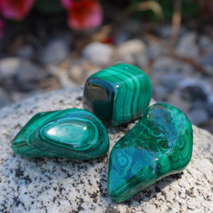 Malachite Tumble Stone - Sparkle Rock Pop