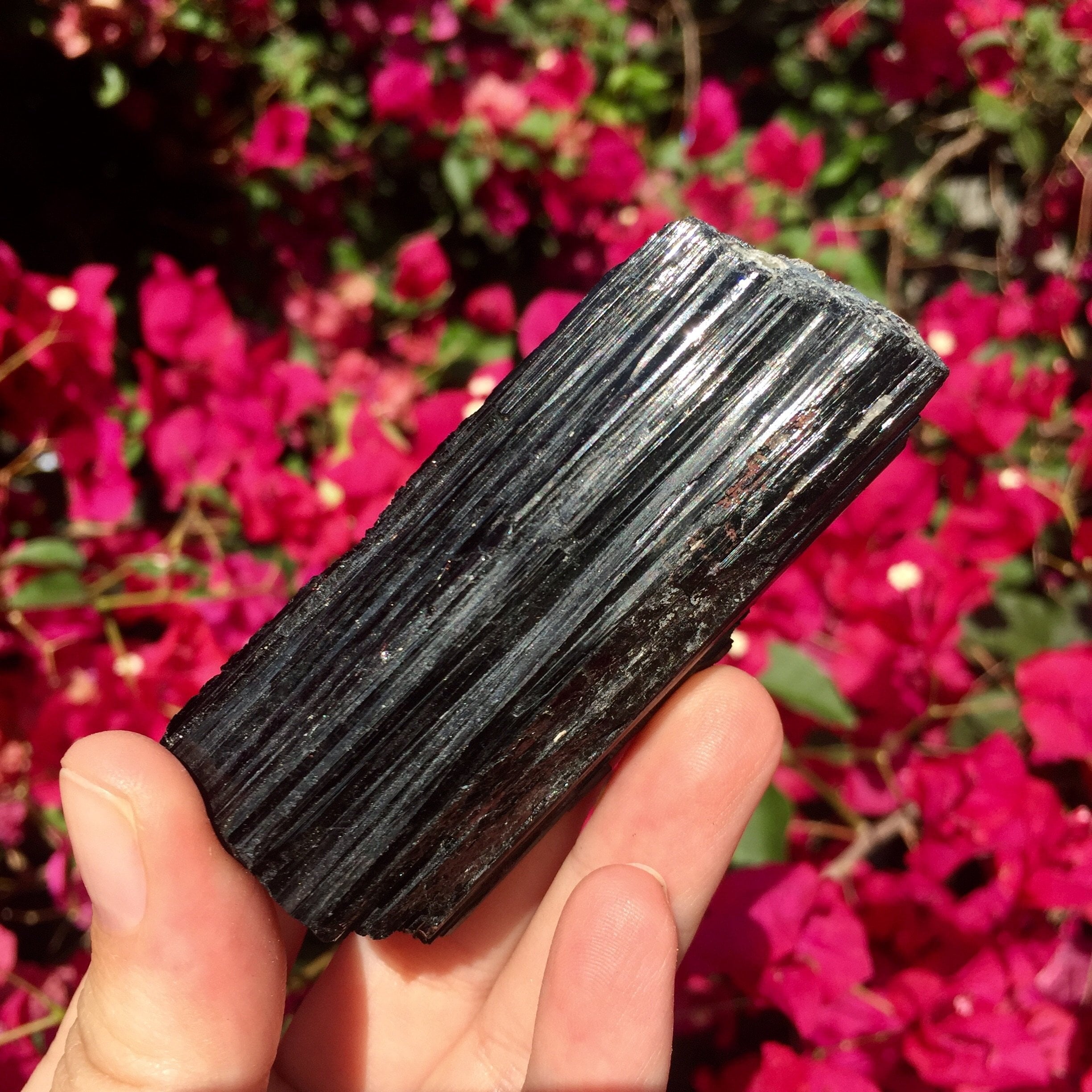 Black Tourmaline - longer piece - Sparkle Rock Pop