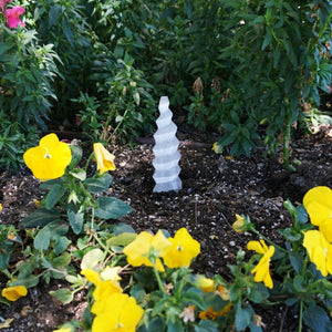 Unicorn Horn Selenite Tower- 6 inches tall - Sparkle Rock Pop