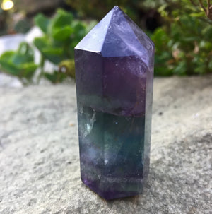 Rainbow Fluorite Point | 2" Tall - Sparkle Rock Pop