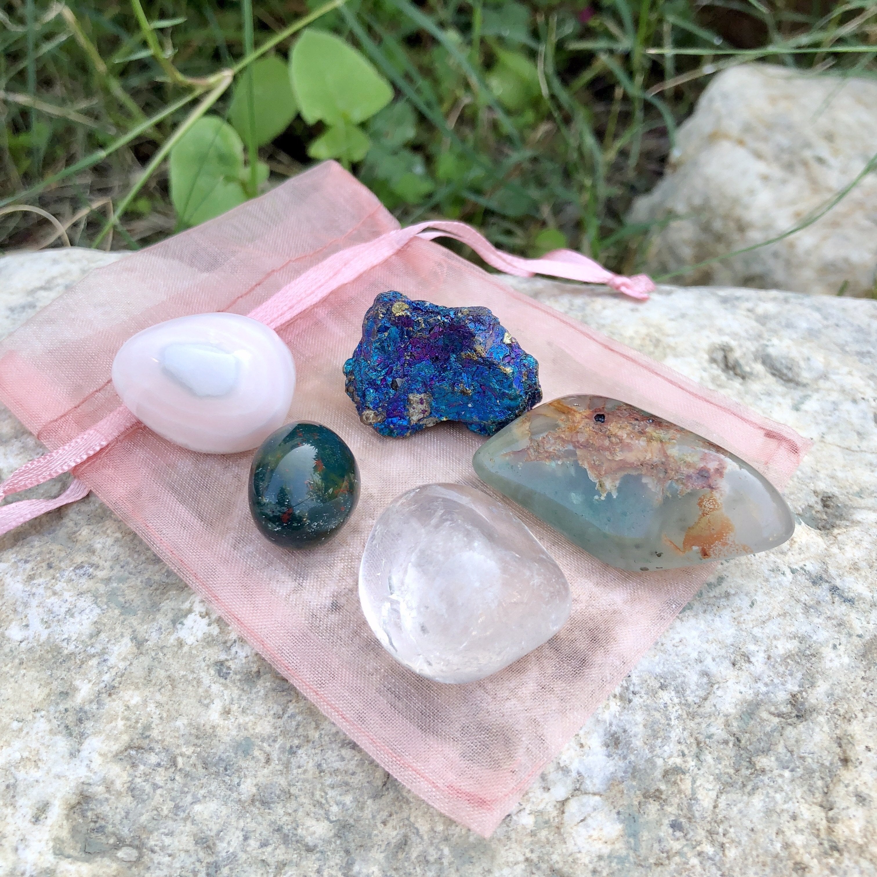 Self Love and Happiness Gemstone Set - Sparkle Rock Pop