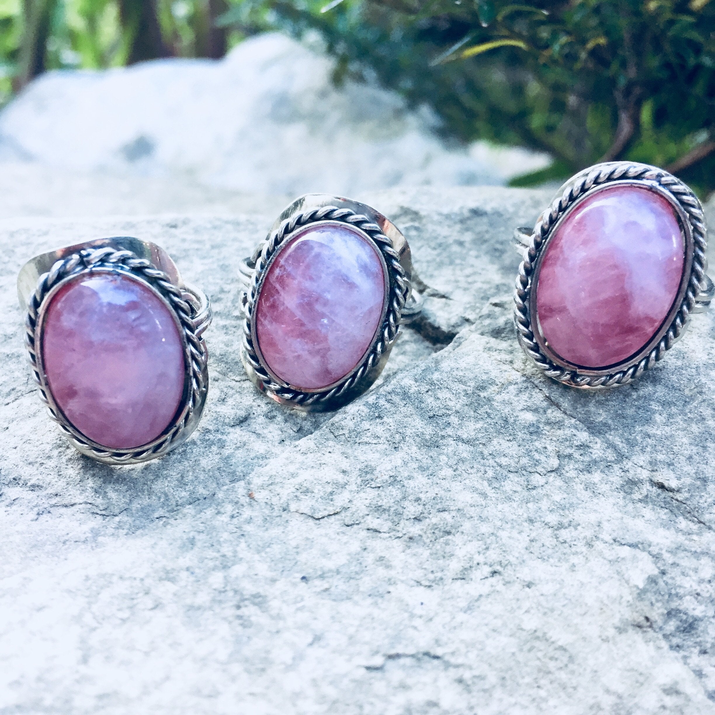 Rose Quartz Crystal Ring - Sparkle Rock Pop
