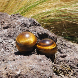 Mini Tiger Eye Sphere - Sparkle Rock Pop