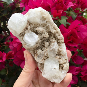 White Apophyllite Cluster - Sparkle Rock Pop