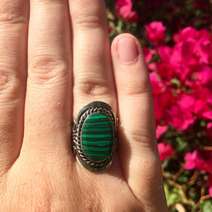 Malachite Crystal Ring - Sparkle Rock Pop