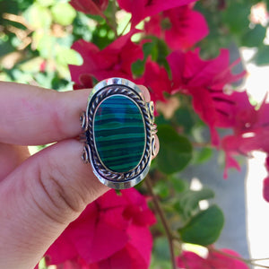 Malachite Crystal Ring - Sparkle Rock Pop