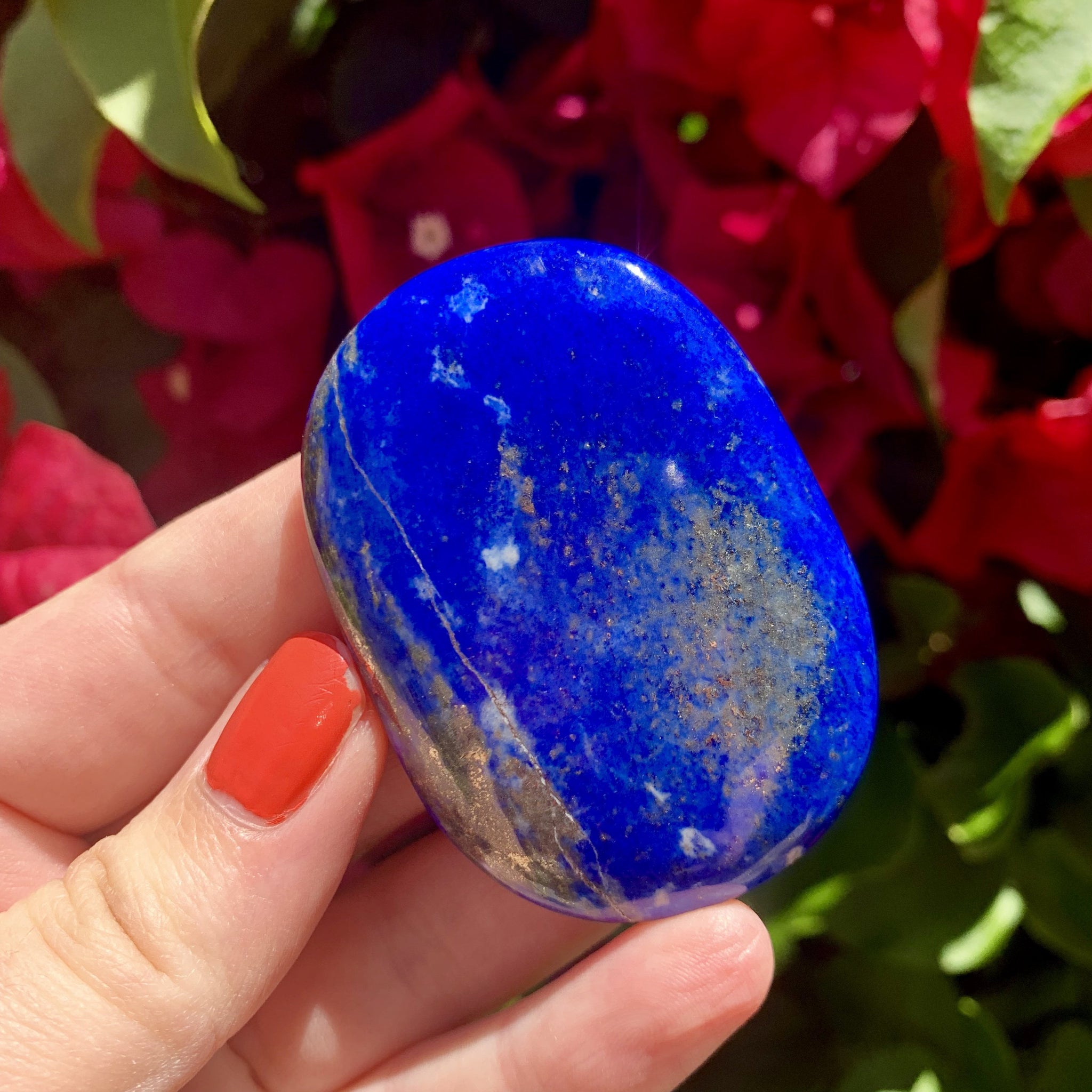 Lapis Lazuli Crystal / Polished Lapis Lazuli / Palm Stone / Lapis