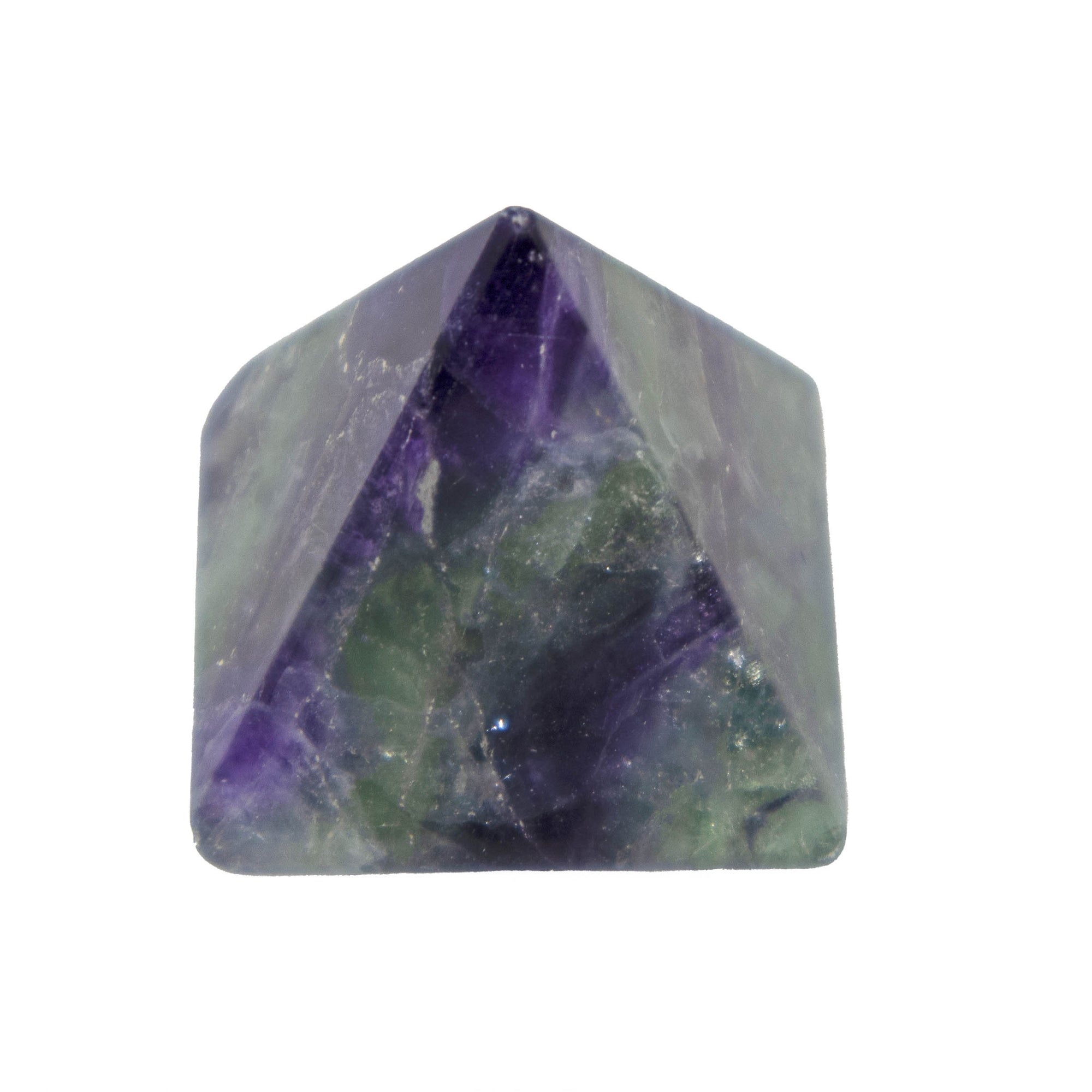 Rainbow Fluorite Crystal Pyramid - Sparkle Rock Pop