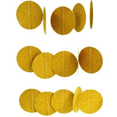 Sparkling Gold Glitter Garland - Sparkle Rock Pop