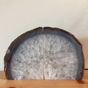 Agate Geode Bookends - 6.5" - Sparkle Rock Pop