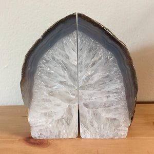 Agate Geode Bookends - 6.5" - Sparkle Rock Pop