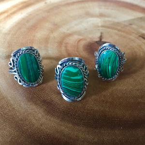 Malachite Crystal Ring - Sparkle Rock Pop