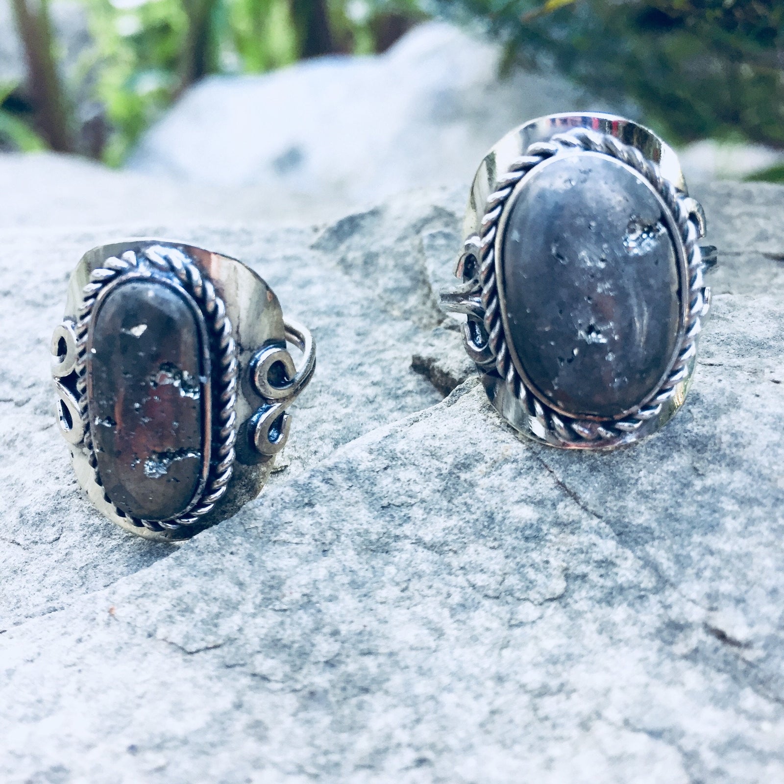 Pyrite Crystal Ring - Polished - Sparkle Rock Pop