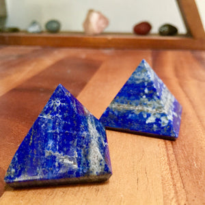 Lapis Lazuli Mini Pyramid - Sparkle Rock Pop