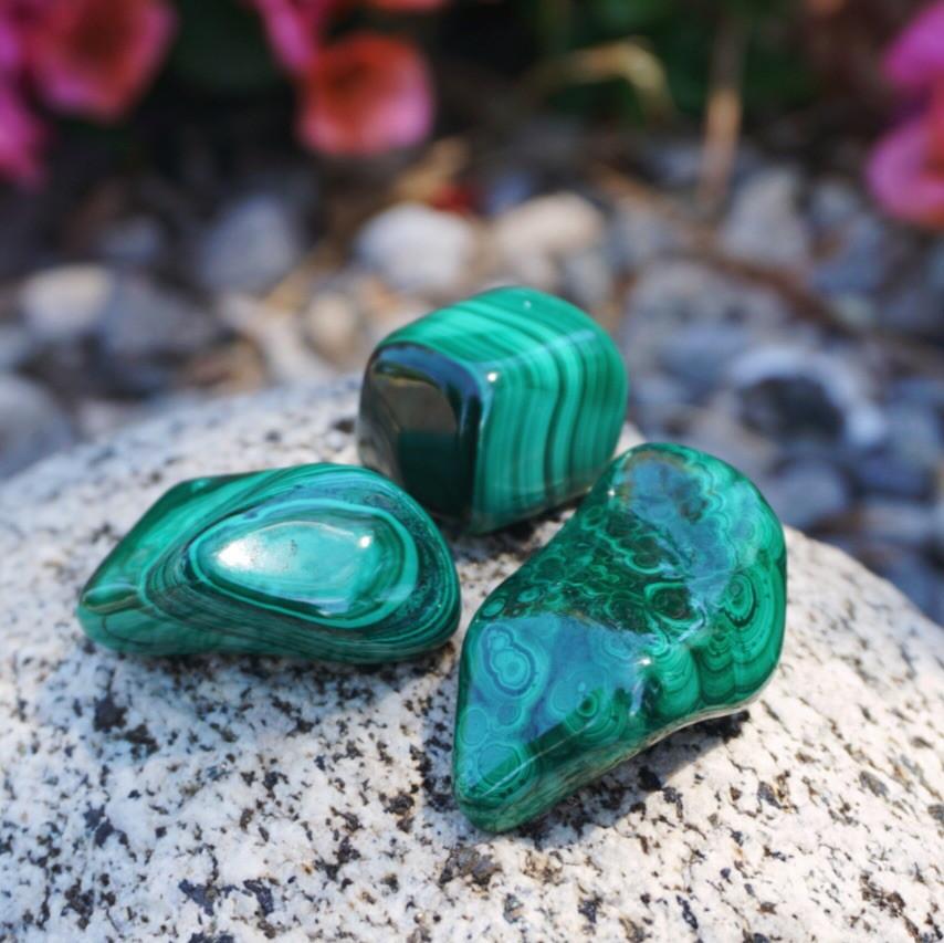 Malachite Tumble Stone - Sparkle Rock Pop