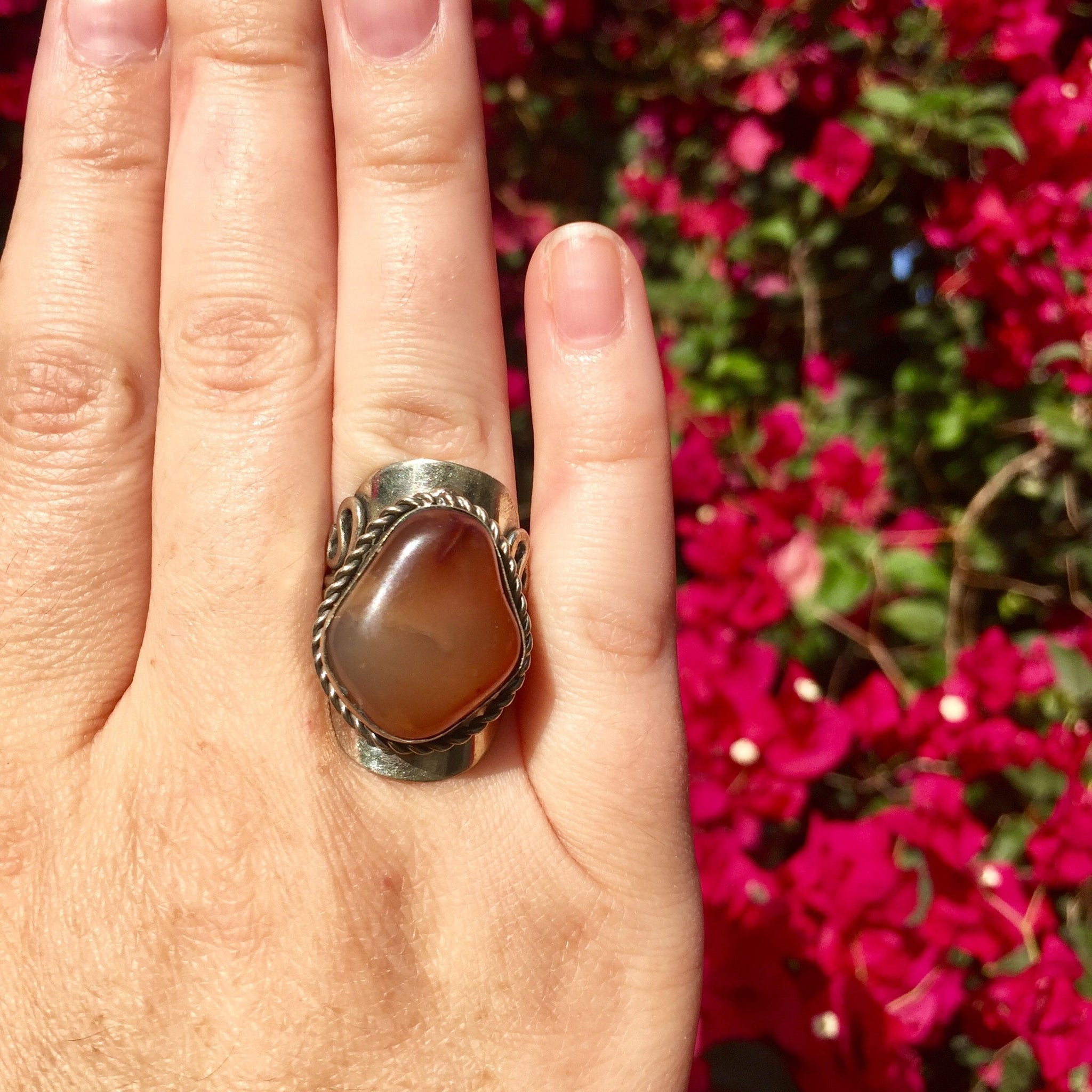 Rings | 925 Sterling Solid Silver With Carnelian Stone | Freeup