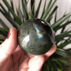 Labradorite Crystal Sphere - Sparkle Rock Pop